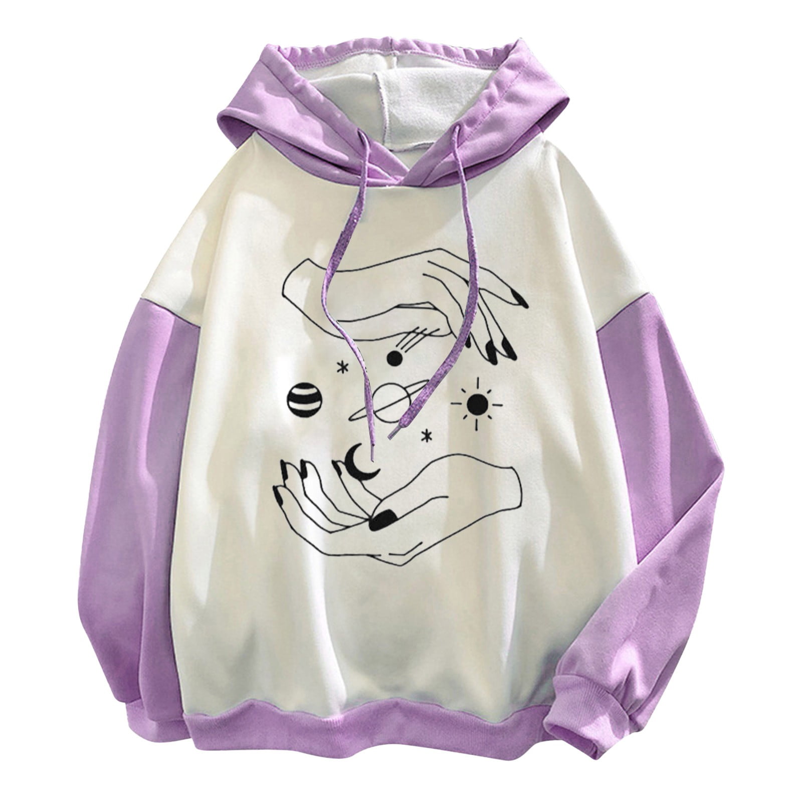 HSMQHJWE Womans White Sweatshirt Full Zip Hoodies For Women