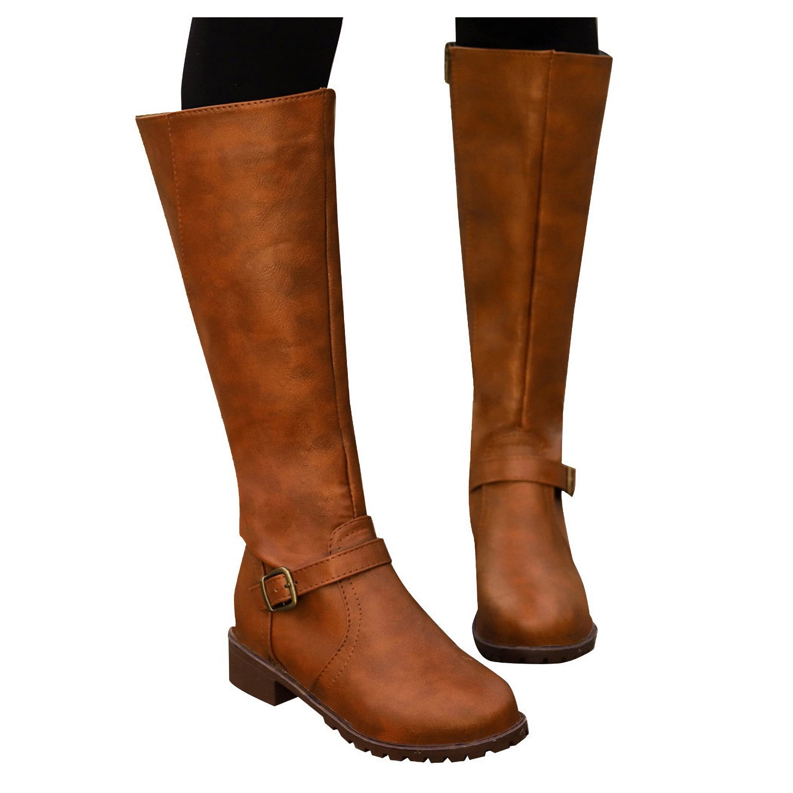HSMQHJWE Women Boots Knee High Wide Calf Knee High Boots For
