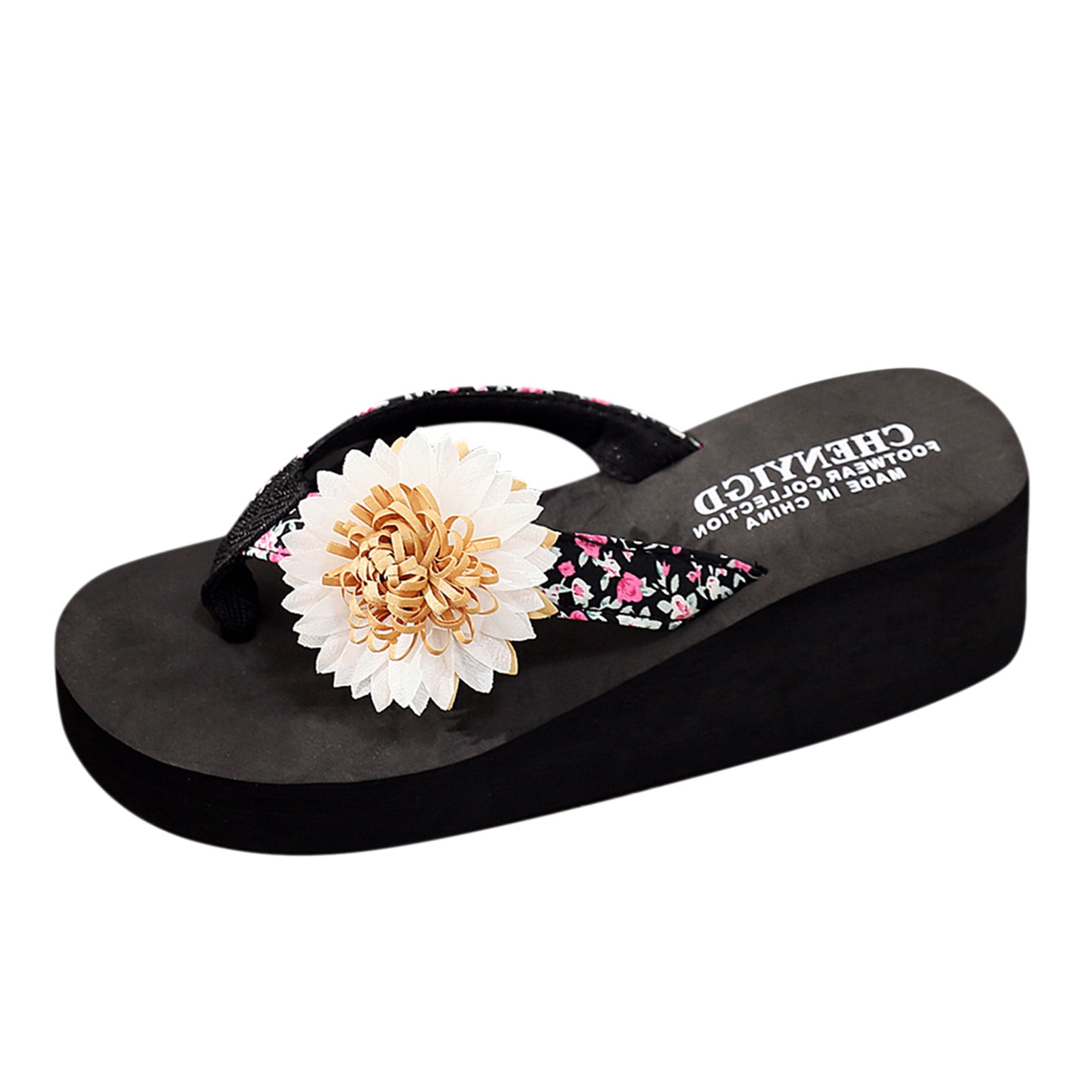  GlobalHandmade, Bohemia Women Flat flat flip flop Sandals  Summer Beach Shoes, Multicolored, Black US Size 5-13 : Handmade Products
