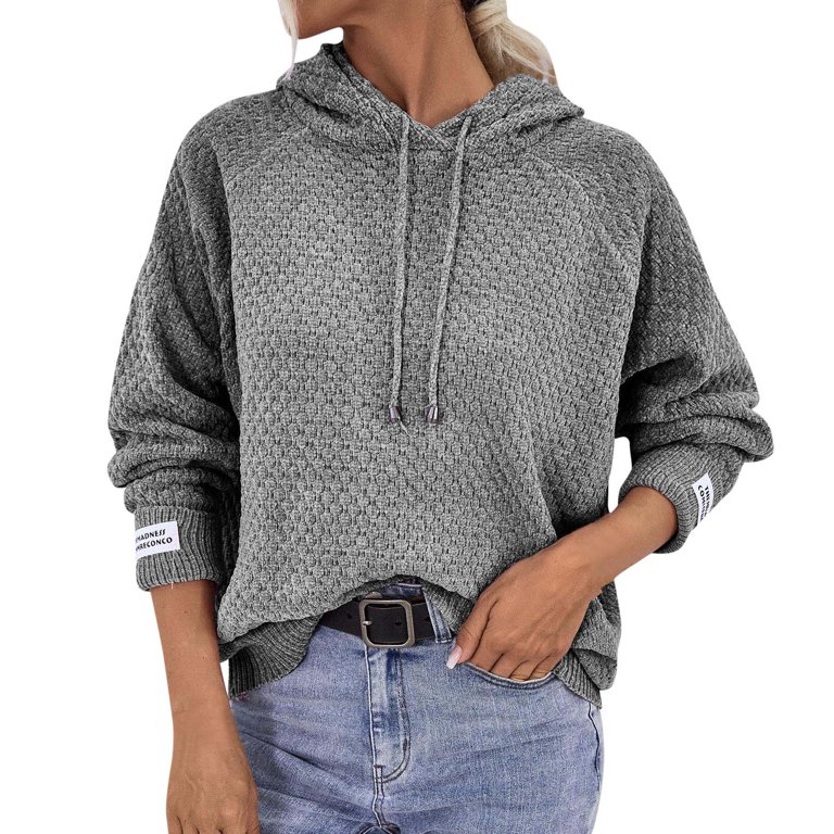 HSMQHJWE Women Oversized Sweater Mens Comfy Sweater Women’S Hooded