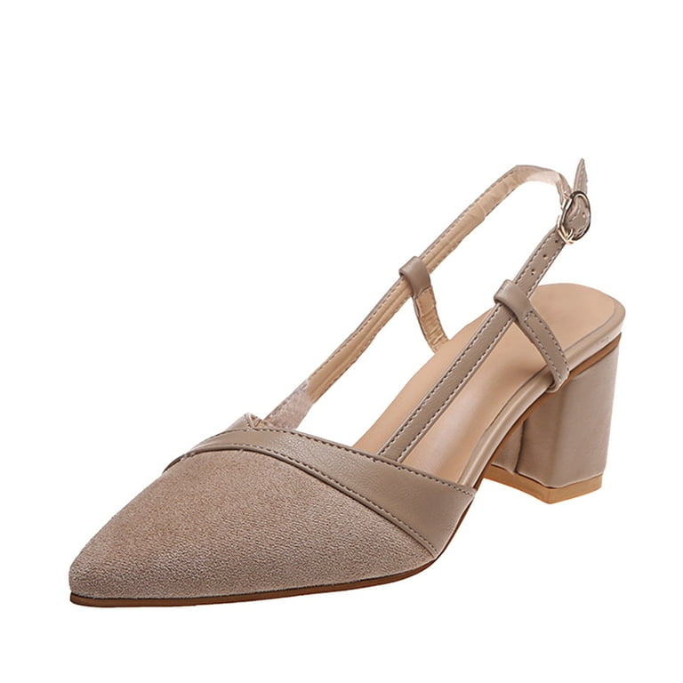 1 inch block heel pumps top