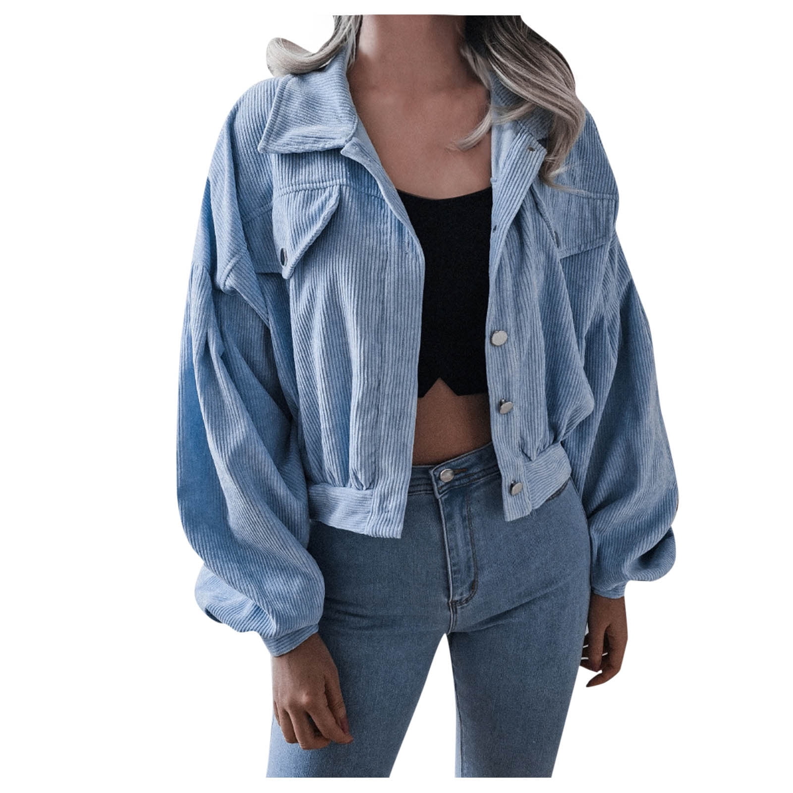 HSMQHJWE Women'S Fashion Zipper Sweaters For Women No Hood Women Casual