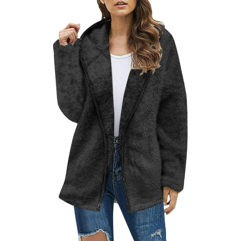 Solid Color Plush Cardigan Coat Solid Color Plush Cardigan Coat