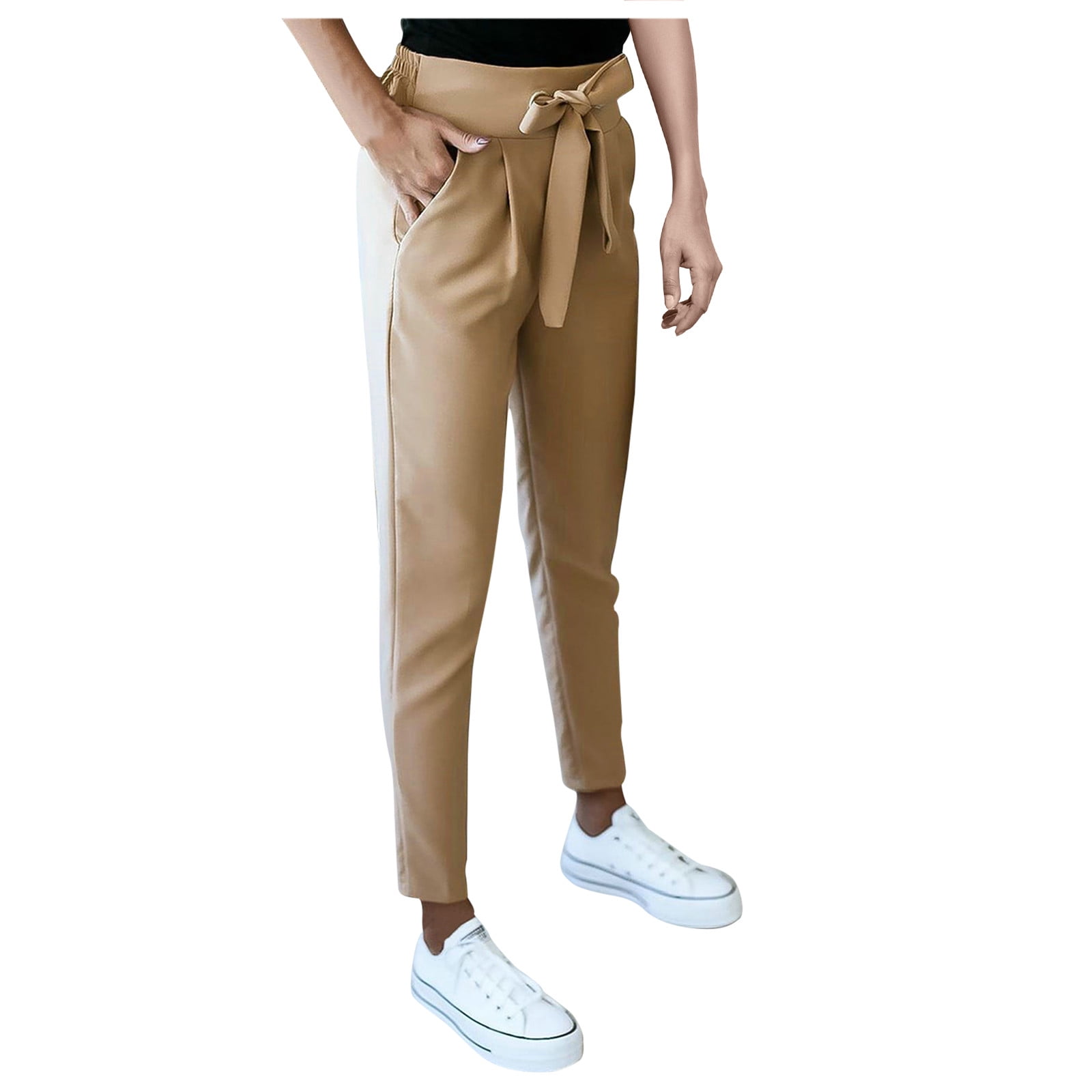 HSMQHJWE Women'S Pants Suits For Work Jogging Pants Women Women Fitness  Trousers Eight High Waist Casual Point Sweat Leggings Pants Pants Express  Editor Pants Women 