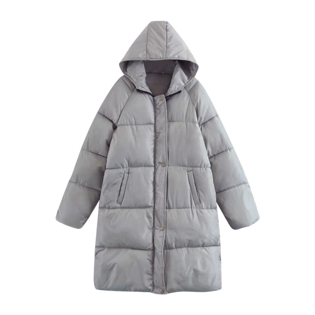 HSMQHJWE Women'S Winter Parka Winter Coat Womens Zipper Winter Solid