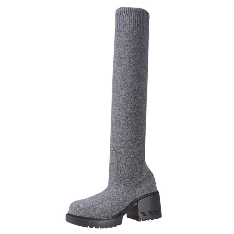 High heel cheap thigh length boots