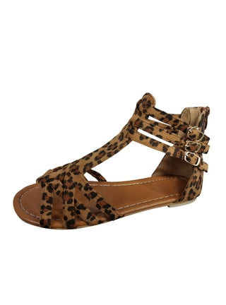 PAOTMBU White Leopard Gladiator Sandal - Women, Best Price and Reviews