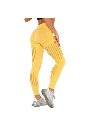 dibaolong DIBAOLONg Womens High Waist Yoga Pants cutout Ripped Tummy  control Workout Running Yoga Skinny Leggings Khaki XL