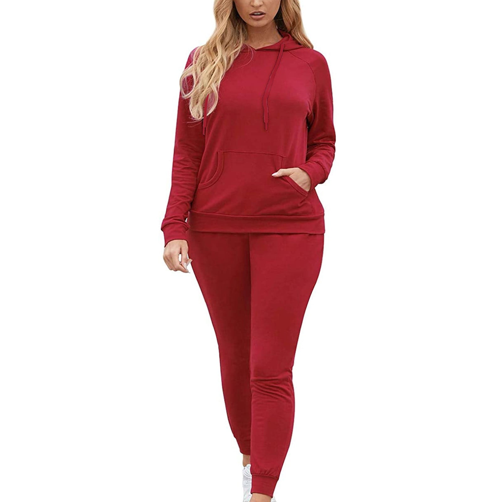 HSMQHJWE Womens Summer Work Suits Girls Interview Suit Sweatsuit Outfits  Piece Women 2 Casual Sport Pullover Sweatpants Hoodie Outfits Women Suits &  Sets Womens Pant Suit Office 