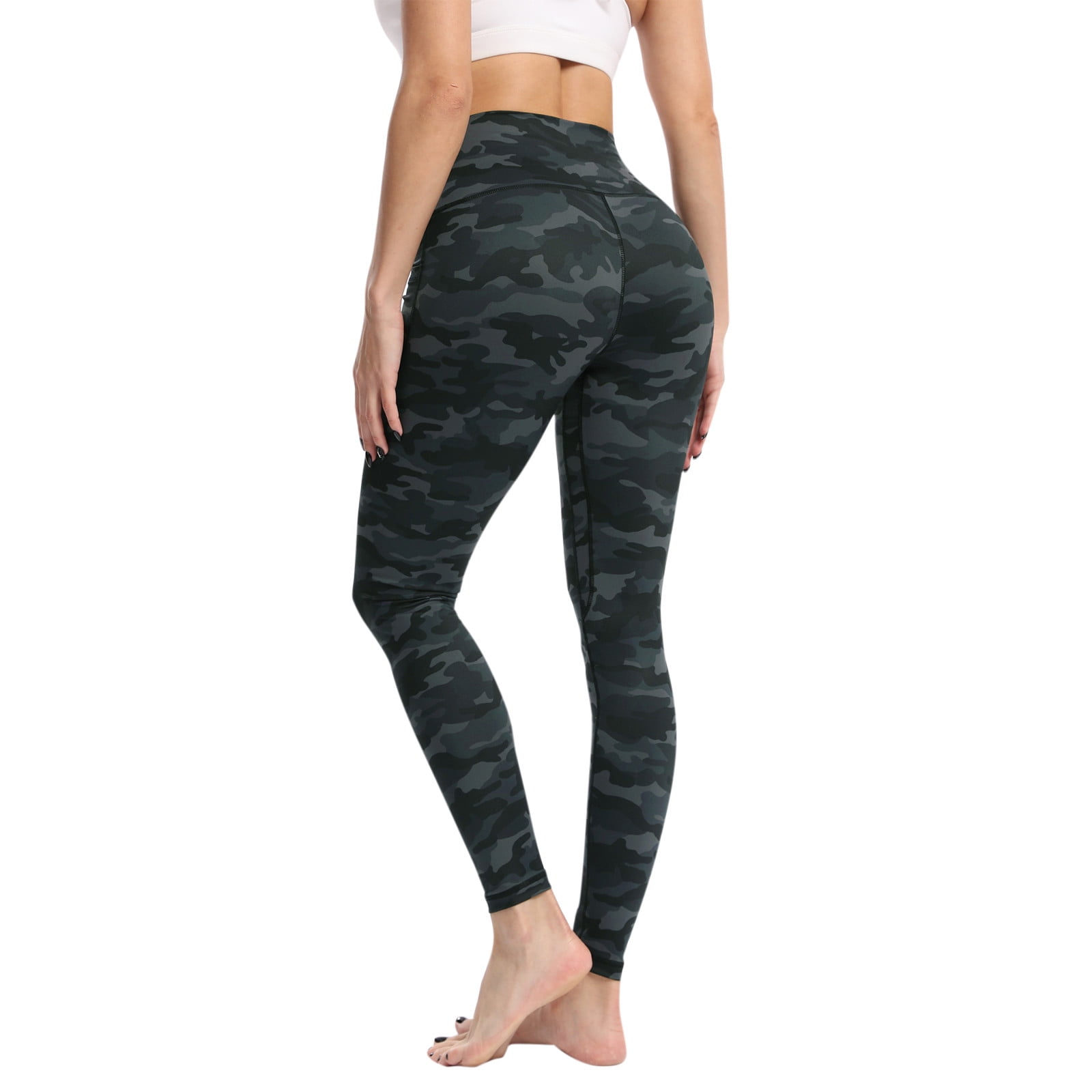 HSMQHJWE Yoga Pants Tall Women's Ultra Fine Brushed Camouflage Printed
