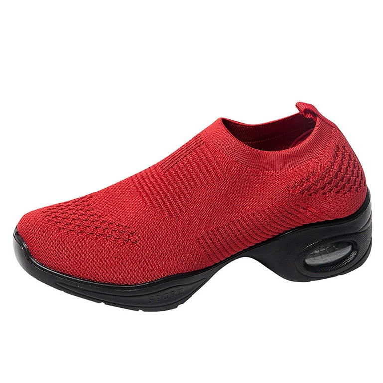 HSMQHJWE Yoga Shoes Women's Brisk Slip-on Leisure Shoe Supportive Walking  That Include Three-Zone Comfort with Orthotic Insole Arch Support for Women  
