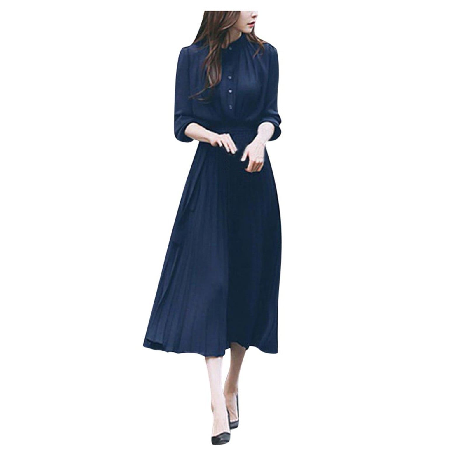 Women's Casual V Neck Swing Dress with Pockets Bangladesh Ubuy