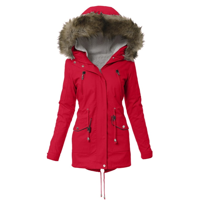 HSMQHJWE Zip Jacket Women Pullover Women Lined Winter Coat Outwear