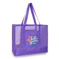 thumbnail image 1 of HSMYANK Unisex Mesh Beach Polyester Tote Bag with Zipper, 1 of 8