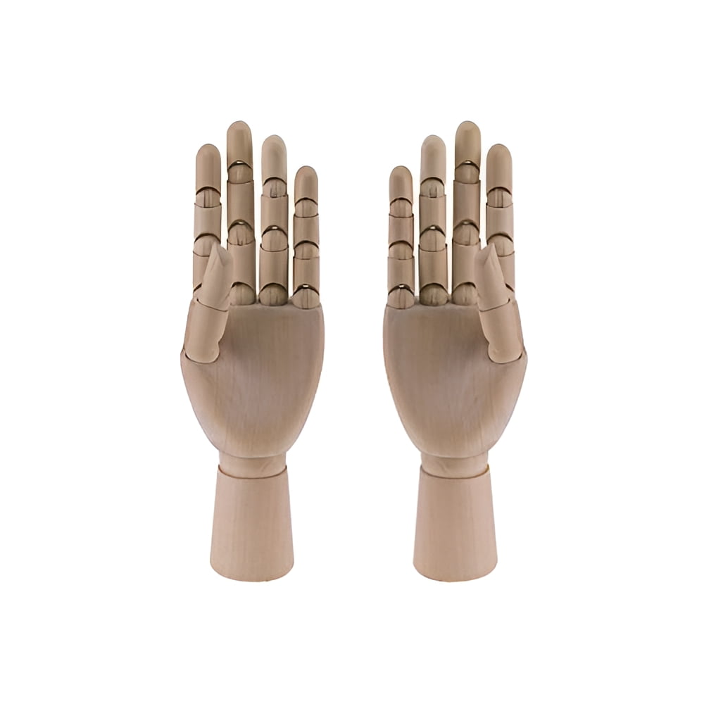 Flexible Wooden 12-Inch Artist Hand Model Set