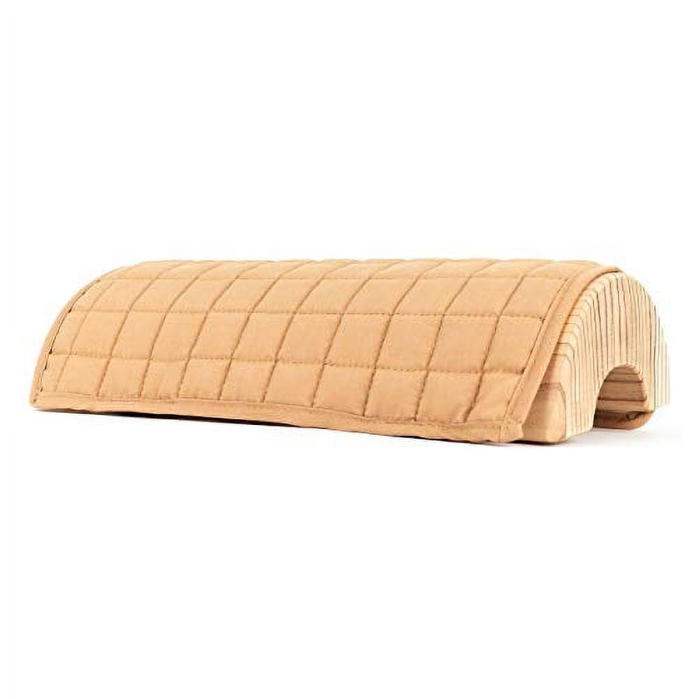 HSP Cotton Pillow Cover for Wooden Bolster Korean Pillow 100 Cotton Wood Pillow Cover with Elastic Band for Comfortable Massage and Exercise Maple Color Walmart