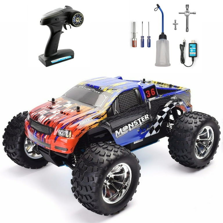 HSP RC Car 1 10 Scale Nitro Gas Power 4wd Monster Truck for Big Adults High Speed Off Road Large Terrain Walmart