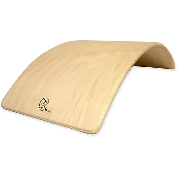 HSP Upper Back Bolster Wooden Pillow | Back Bend Stretcher for Spinal Health, Pain Relief and Posture Correction, Maple Wood Lumbar Support for Upper and Lower Back