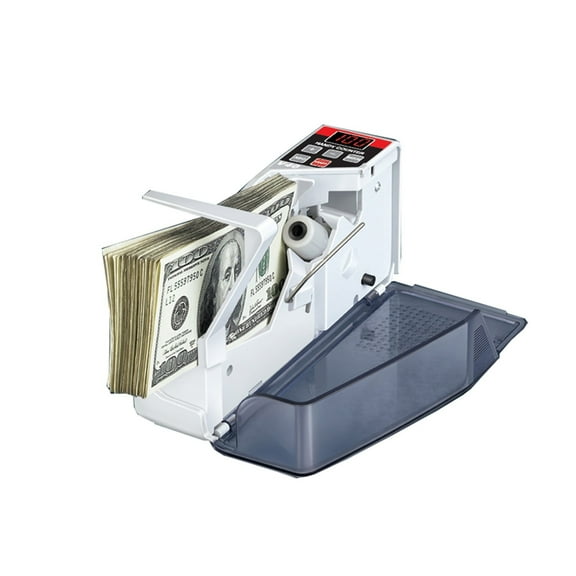 HSPOS Wholesale Mini Portable Handy Money Counter Bill Cash Banknote Counting Machine HS-V40 ,Security Protection