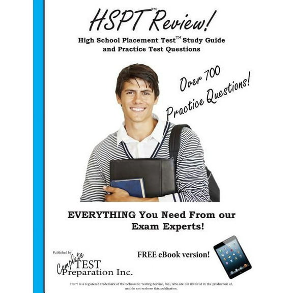 HSPT Review! High School Placement Test Study Guide and Practice Test Questions, (Paperback)