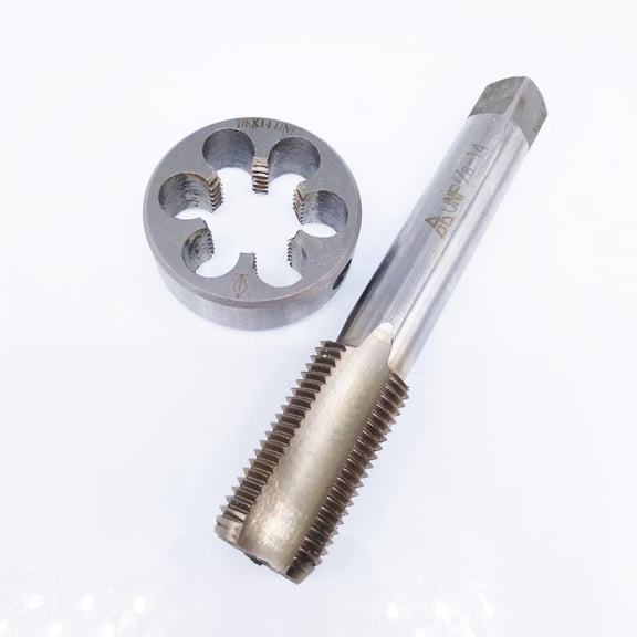 HSS 7/8-14 UNF Tap and Die Set, Right Hand Thread Cutting Tool