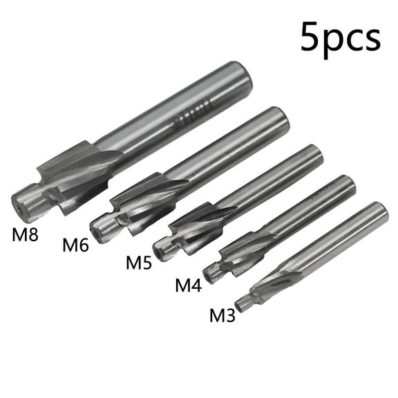 HSS Counterbore End Mill M3-M8 Pilot Slotting Tool Countersink Milling Cutter