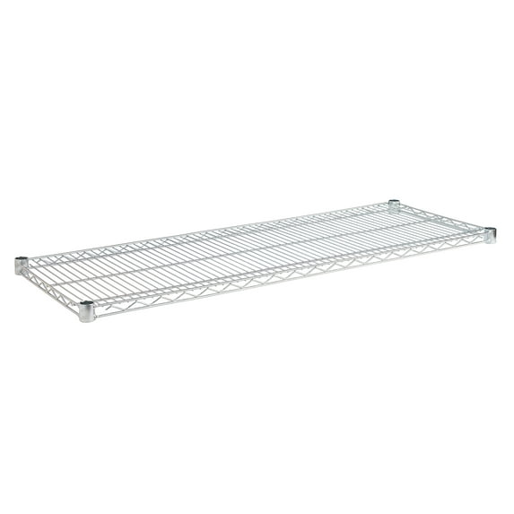 HSS Extra Wire Shelf 16"x48", Fits 1" Pole Diameter Chrome, Capacity 600 lbs
