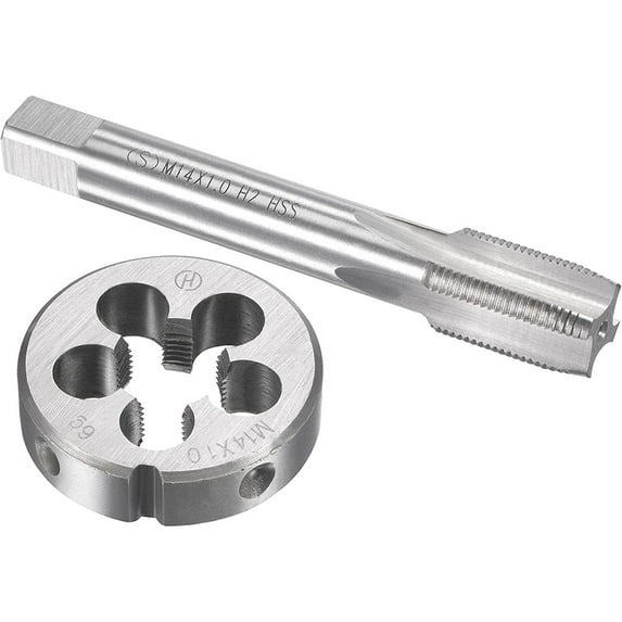 HSS For M14 X 1mm Tap & For M14 X 1.0mm Die Metric Thread Right Hand