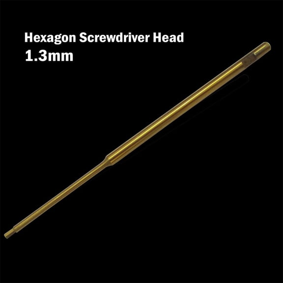 HSS Hexagon 100mm Screwdriver Head 0.9/1.3/1.5/2.0/2.5/3.0mm Screwdriver Hand Tools For RC Drone Aircraft Model-Toys, 1.3mm, Precision Tool, Durable, Compact, Multi-Size