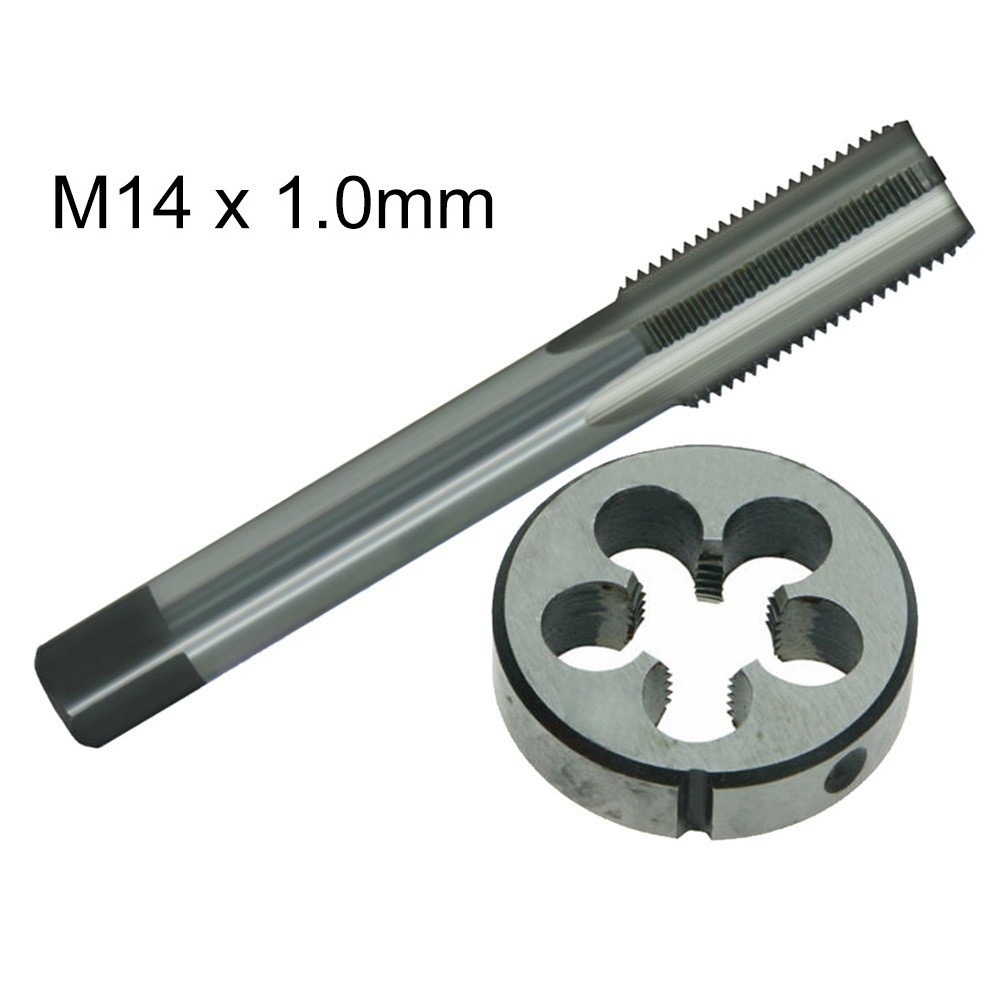 HSS M14 x 1.0mm Tap & M14 x 1.0mm Die Metric Thread Left Hand Metalwork Tools