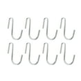 thumbnail image 1 of HSS S-Shaped Steel Wire Shelving Hooks, Chrome Color, 8-Pack, Hardware, 1 of 2