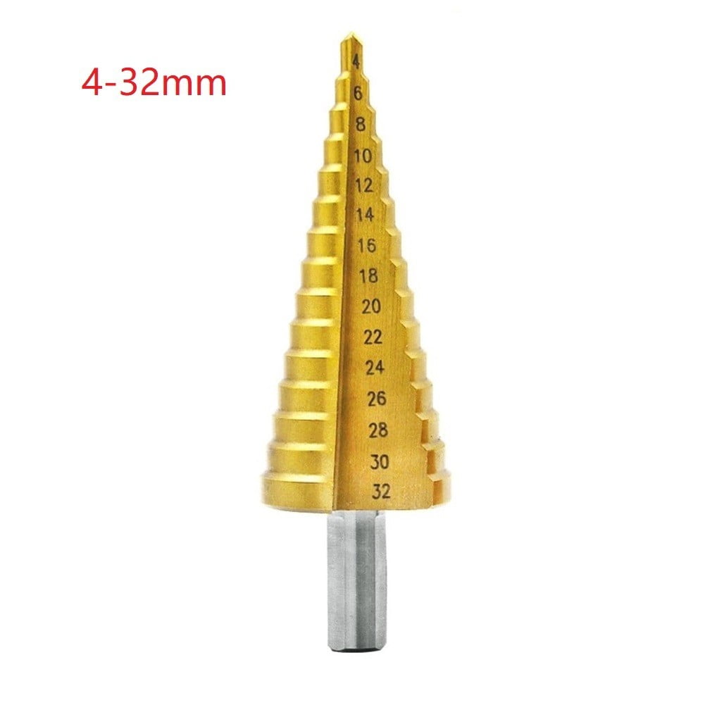 Hss Steel Step Cone Titanium Coated Metal Drill Bit Hole Cutter 412/20