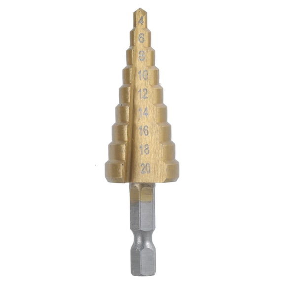 HSS Steel Step Cone for Titanium Drill Bit Hole Cutting Tool 4-20mm