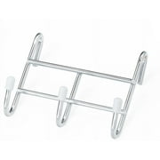 HSS Steel Wire Shelf Add-on 3-Hooks, Chrome, 4-Pack, Capacity 2 lbs Hardware