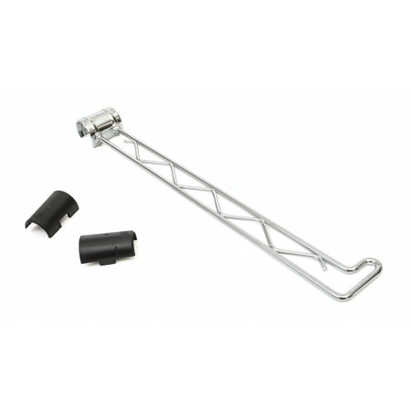 HSS Steel Wire Shelf Swing Bar 13" Long Fits 7/8" Pole Diameter Chrome 4-Pack Hardware