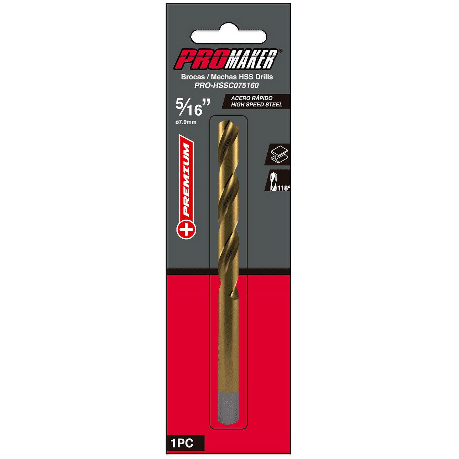(HSS) Tip Metal Drill Bits 5/16