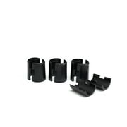 HSS Wire Shelf Plastic Lock Clip, Fits 7/8" Pole Diameter Black 8-Pack, Hardware