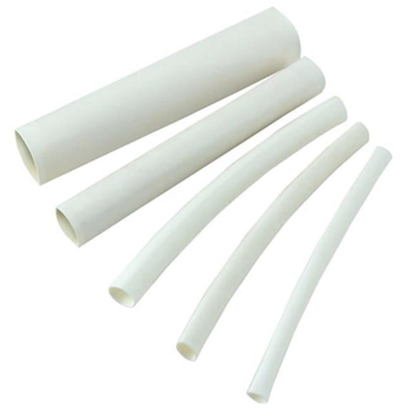HST-187W 0.19-0.09 in. White Heat Shrink Tubing - Pack Of 5