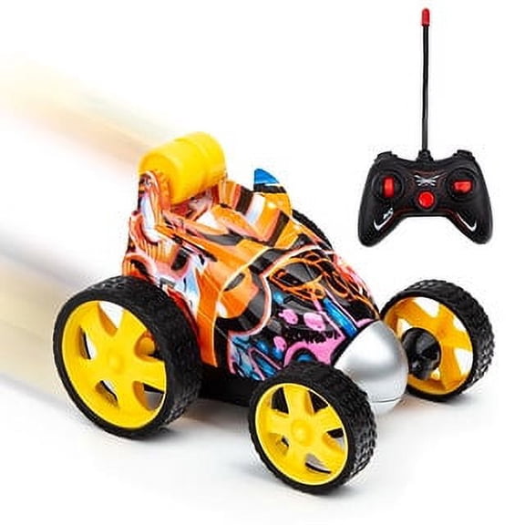 HST Graffiti Stunt Remote Control Car ages 3 and up Flips, Twists, Spins, 360 movement, Battery operated