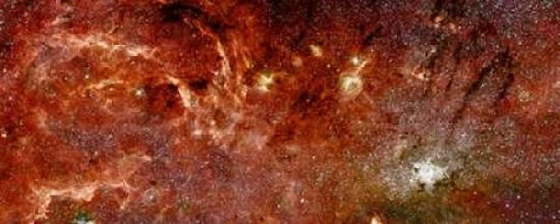 HST-Spitzer Composite of Galactic Center Canvas Art - NASA (10 x 20)