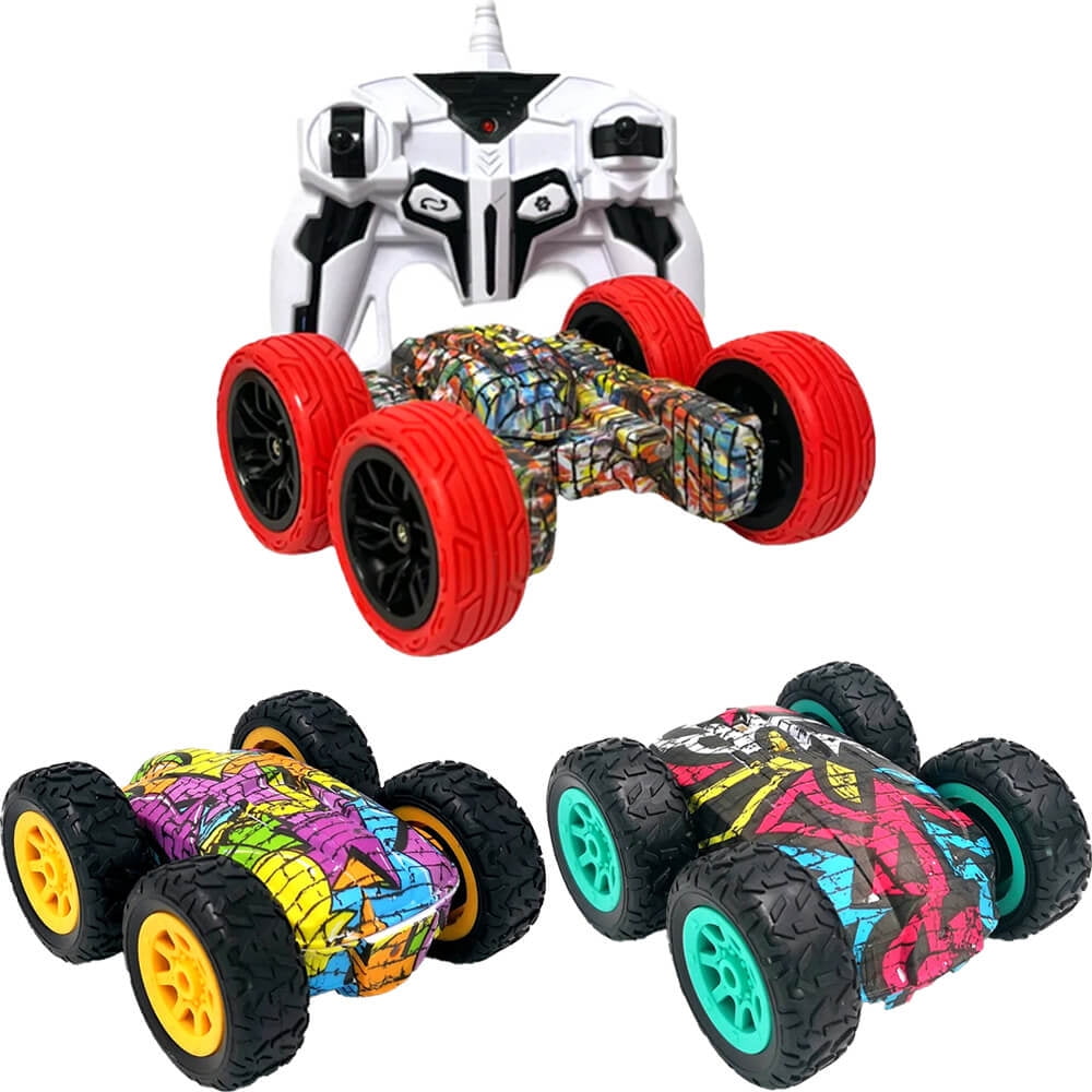 HST Teal Boost Wild Style RC Stunt Car: Spins, Flips, Fast 360