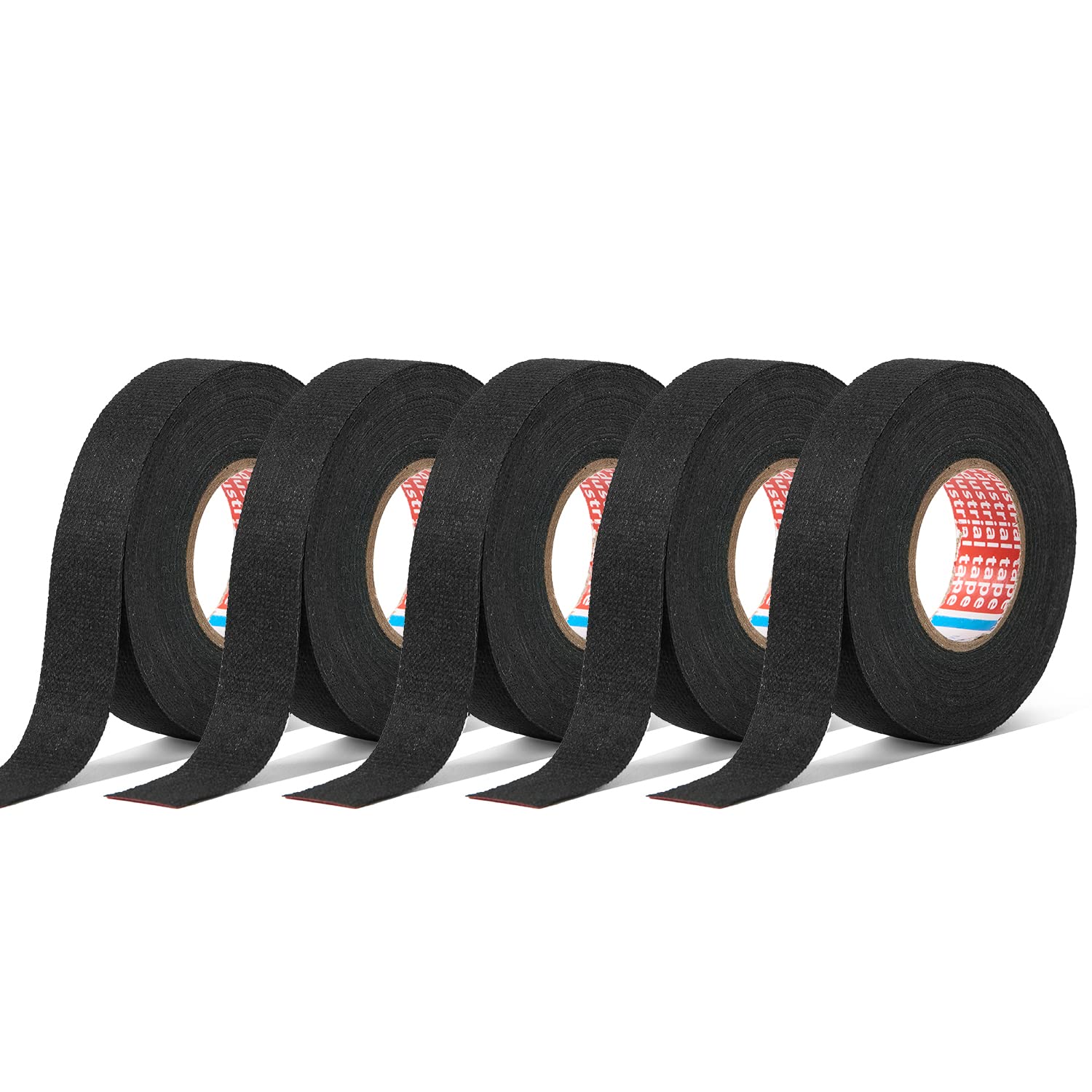 HSTECH 5 Rolls Wire Loom Harness Cloth Tape, Speaker Wiring Harness