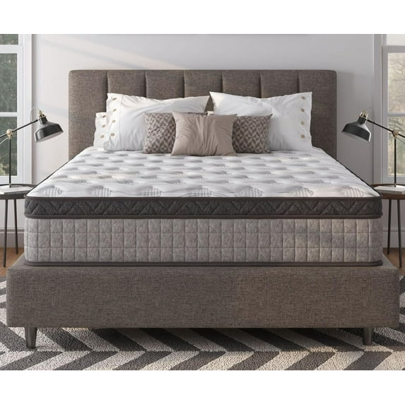 HSUNNS 10'' Full Size Mattresses, Memory Foam Hybrid Full Mattress in a Box,Individual Pocket Spring Breathable Comfortable for Sleep Supportive and Pressure Relief, Medium Firm Mattress for RV Bed