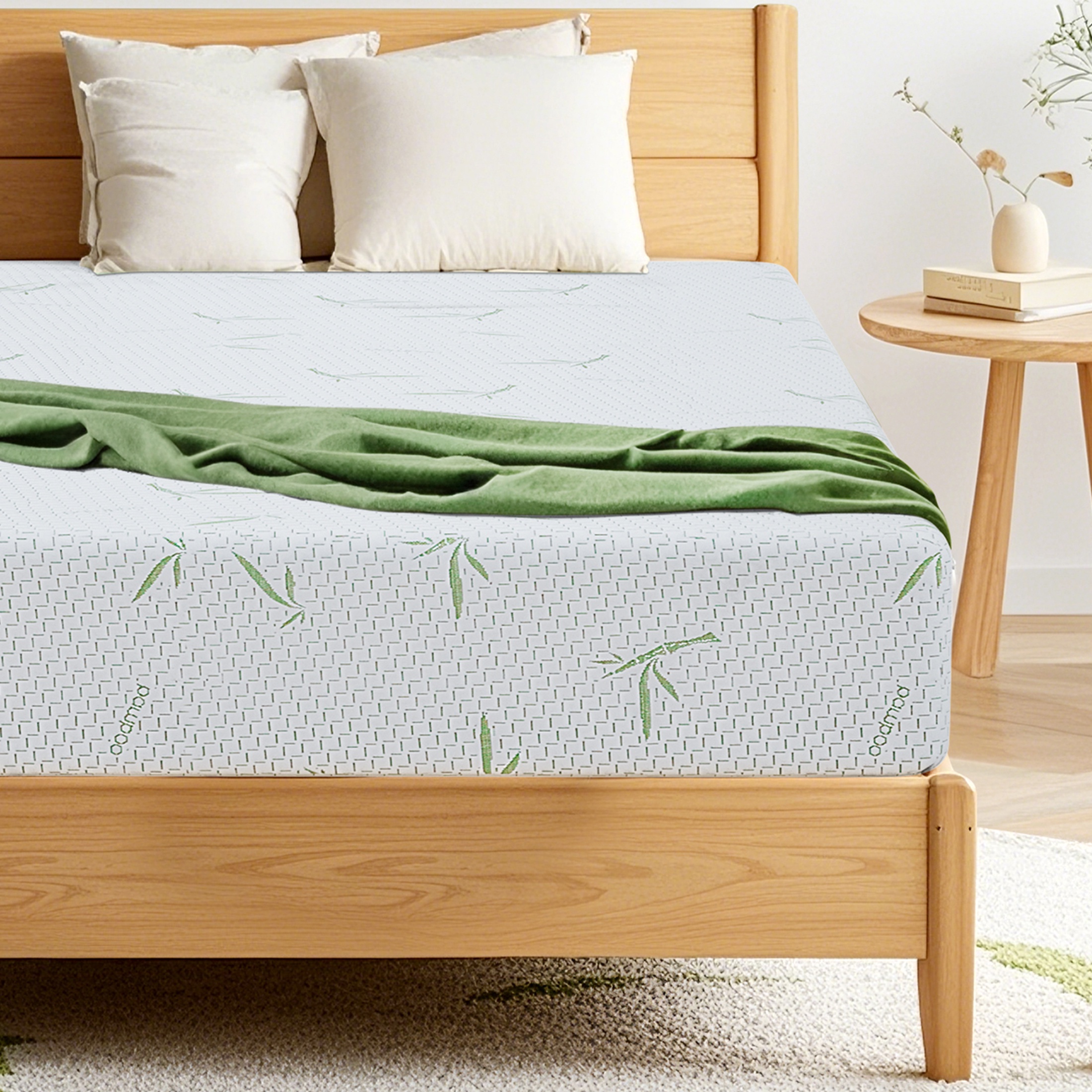 HSUNNS 12" Twin Size Hybrid Memory Foam Mattress with Breathable Fabric Cover, 7-Zoned Cool Memory Foam Mattress for Sleep Support and Pressure Relief, Medium Firm Twin Mattress