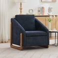 thumbnail image 1 of HSUNNS Accent Chair, 29" Chenille Fabric Arm Chair with Wooden Frame & Nailhead Trim, Ergonomic Living Room Chairs with Floor Protection Feet, Easy Assembly for Bedroom Office, Blue, 1 of 6