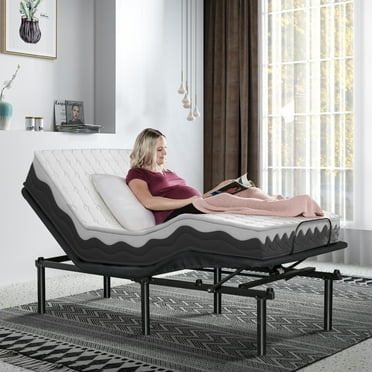 HSUNNS Twin XL Electric Adjustable Bed Frame with Zero Clearance Base and Wireless Remote, Independent Head & Foot Incline, Zero Gravity, No Box Spring Needed, Easy Assembly