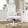 thumbnail image 1 of HSUNNS Ergonomic Office Chair, Lumbar Support, Adjustable Height Computer Desk Chair 300LBS Capacity with Armrests for Adults, White, 1 of 8