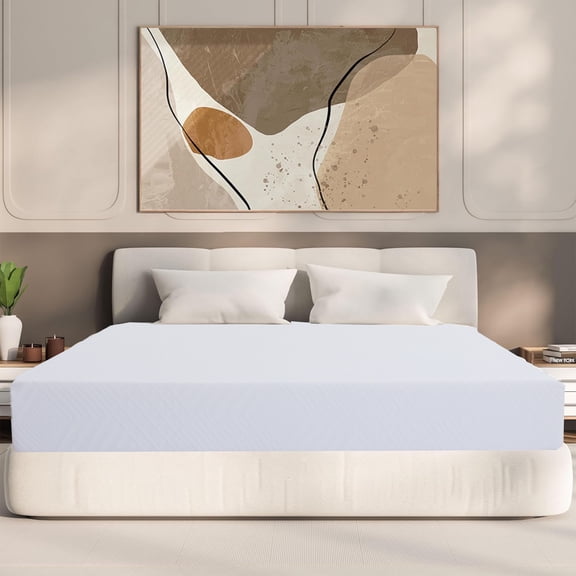 HSUNNS Full Size 6" Gel Memory Foam Mattress Breathable Cover Cooling Mattress in Box, Medium Firm Mattress, Support & Pressure Relief, Fits All Bed Frames, Adults, Teens, White