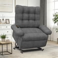thumbnail image 1 of HSUNNS Power Lift Recliner Chair with 3 Motors, Zero Gravity Electric Recliner with Remote Control & Side Pocket, Ergonomic Chair for Elderly Living Room, Gray, 1 of 15