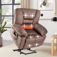 thumbnail image 1 of Power Lift Recliner Chair for Elderly, HSUNNS Massage and Heat Function Reclining Chair with Remote Control, Side Pockets, Velvet Upholstered Living Room Chair Single Sofa, Gray, 1 of 10
